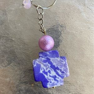 Stone keychain